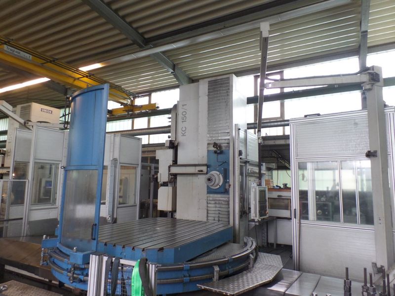 gesamtansicht der horizontalen Bohr- und Fraesmaschine UNION KC 150 Baujahr 2006 mit HEIDENHAIN iTNC 530 Steuerung