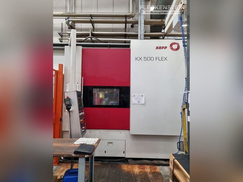 CNC-Wälz-_und_Profilschleifmaschine_Hersteller_Kapp_Niles_Typ_KX500_Flex1_frontansicht_farbe_rot_weiss